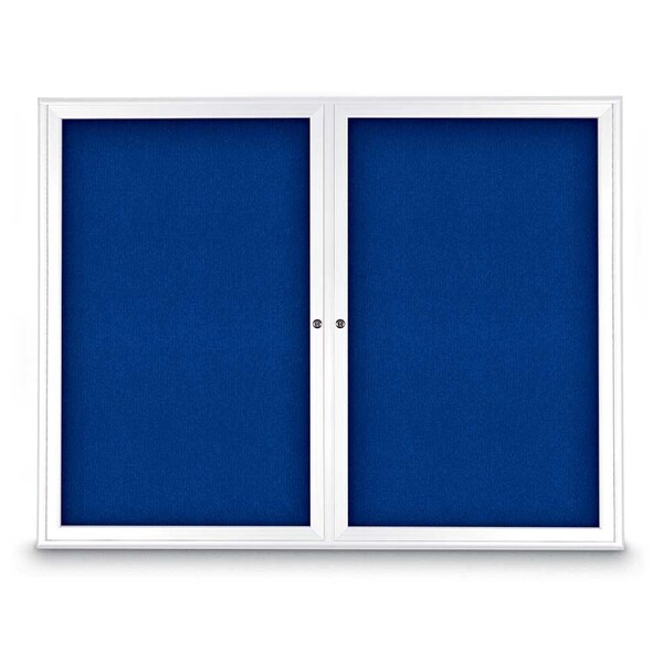 Sliding Door Indoor Enclosed Corkboard, 9